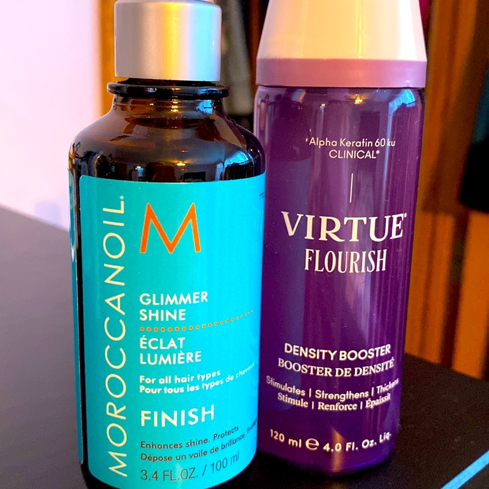 Moroccan oil And virtue styling treatments